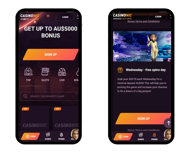 casinonic Gameplay